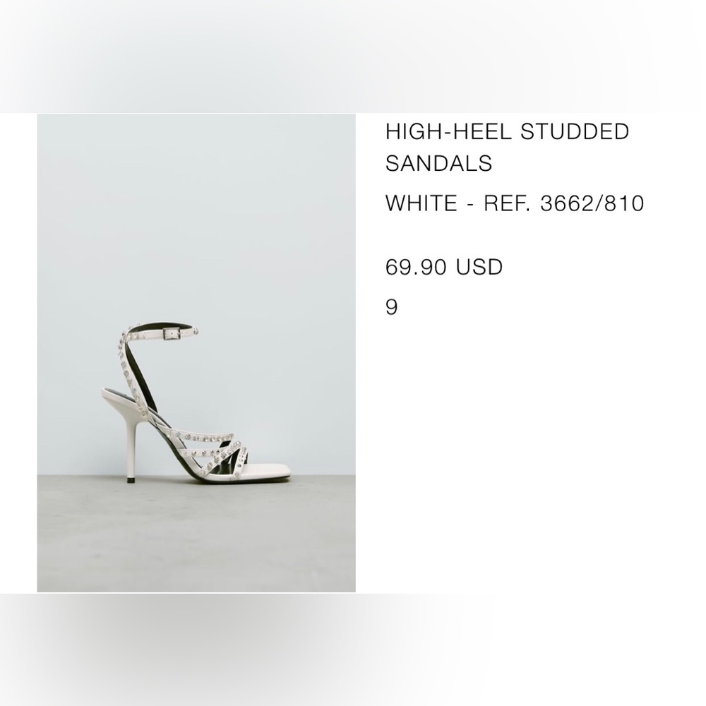 High heeled studded sandles